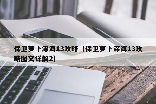 保卫萝卜深海13攻略（保卫萝卜深海13攻略图文详解2）