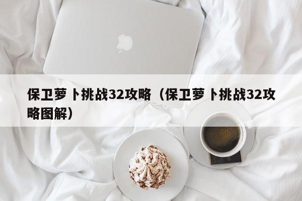 保卫萝卜挑战32攻略（保卫萝卜挑战32攻略图解）